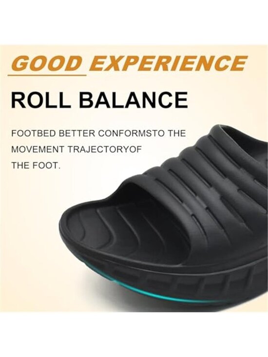 New Mens Recovery Sandals Orthotic Arch Support Open Toe Sport Slides Thick main image 6